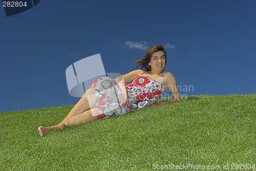 Image of Woman relaxing