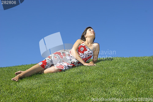 Image of Woman relaxing