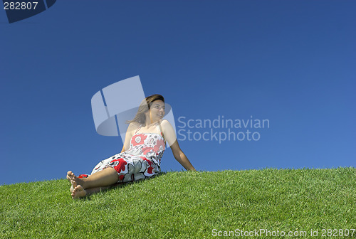 Image of Woman relaxing