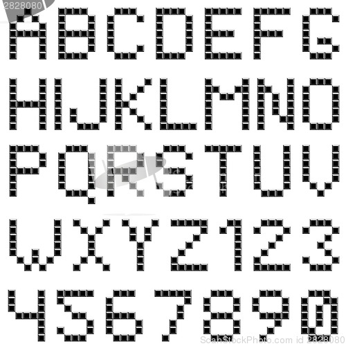 Image of Square box styled font set
