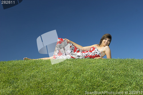 Image of Woman relaxing