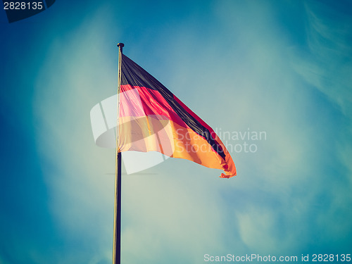 Image of Retro look German flag
