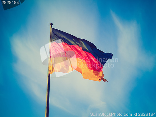 Image of Retro look German flag