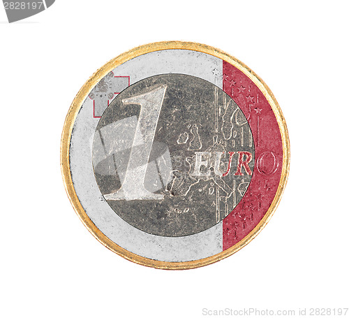 Image of Euro coin, 1 euro