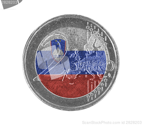 Image of Euro coin, 2 euro