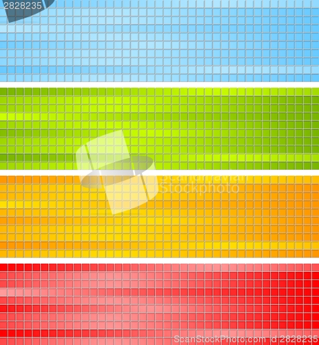 Image of Abstract colorful squares design