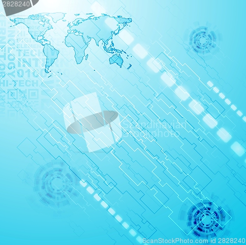 Image of Blue technology style design