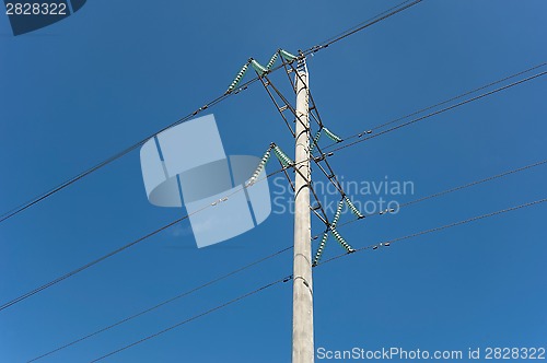 Image of Metal electric post