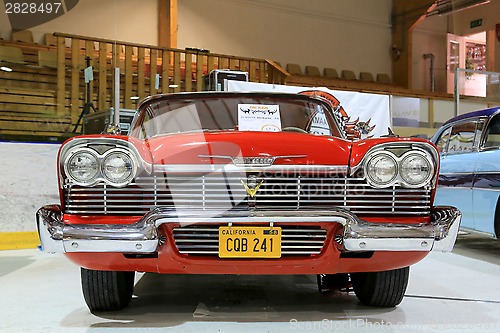 Image of Classic Red Plymouth Belvedere 1958