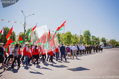 Image of Celebration of Victory Day. GOMEL, BELARUS - MAY 9: Celebration 