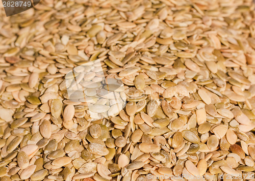 Image of Close Up Of Organic Pumkin Seeds