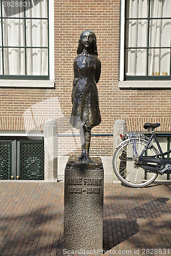 Image of Anne Frank in Amsterdam
