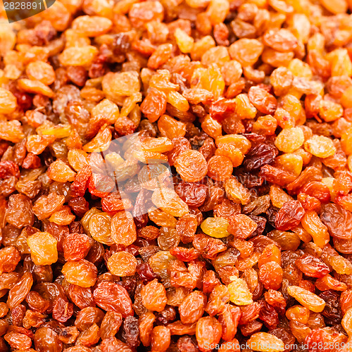 Image of Golden Dried Raisins Background