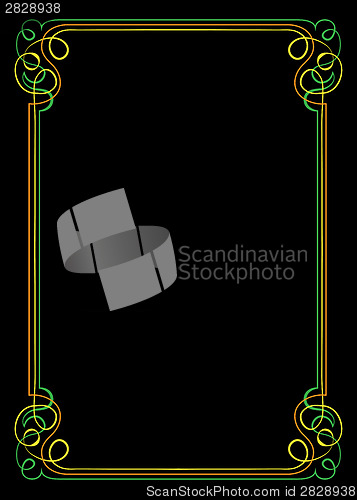 Image of Vintage vector frame