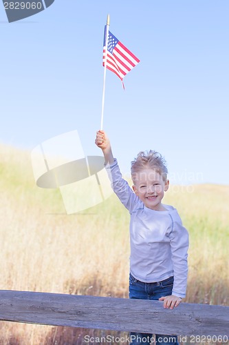 Image of boy celebrating 4th of July