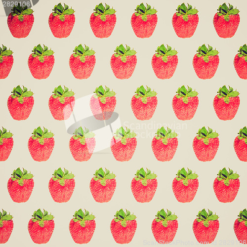 Image of Retro look Strawberry background