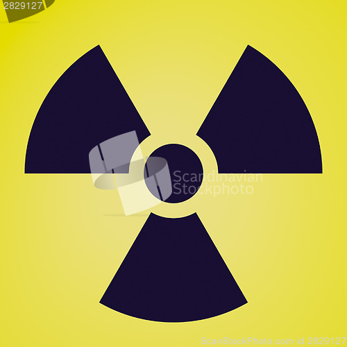 Image of Retro look Radiation symbol