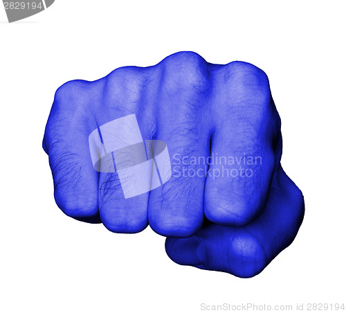 Image of Fist of a man punching