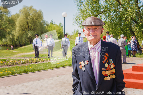 Image of Unidentified veteran during the celebration of Victory Day. GOME