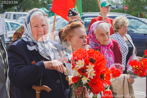 Image of Unidentified veterans during the celebration of Victory Day. MIN