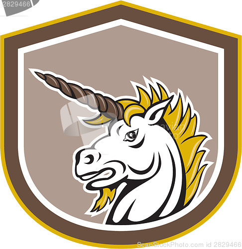 Image of Angry Unicorn Head Cartoon