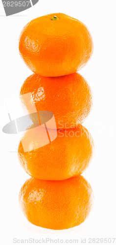 Image of Stacked Fresh Mandarin Citrus