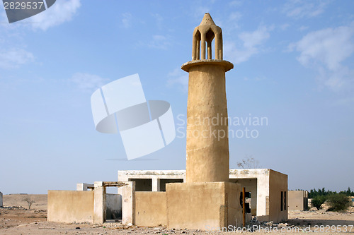 Image of Old mosque in Qatar desert