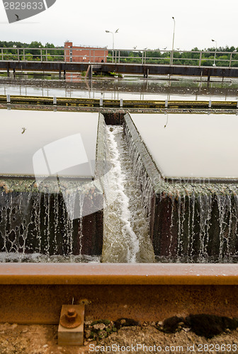 Image of Primary radial settler at sewage water treatment 