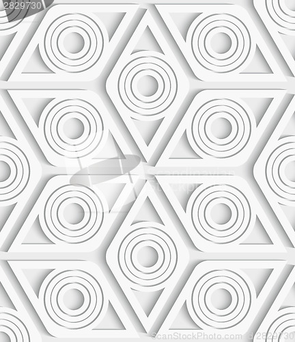 Image of Geometrical rhombus seamless pattern cut out