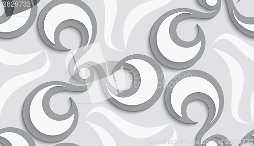 Image of Seamless floral swirls