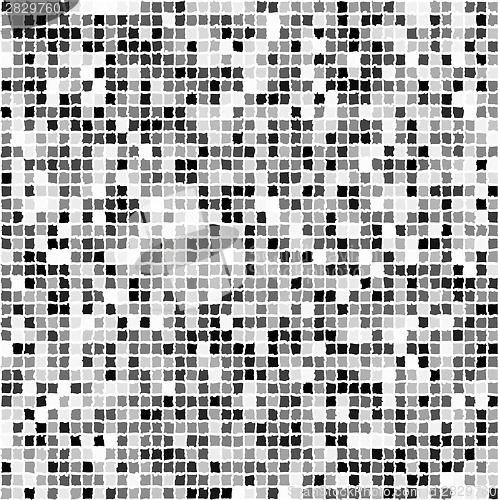 Image of Square seamless black and white colored