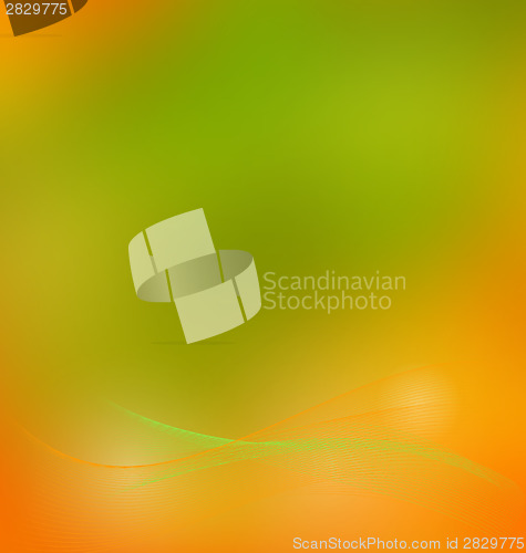 Image of Smooth mesh wave orange and green