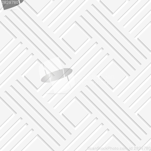 Image of White crossed lines and squares seamless