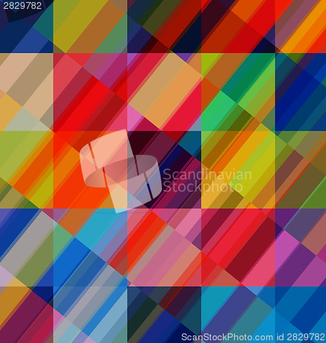 Image of Abstract multicolored overlay backdrop