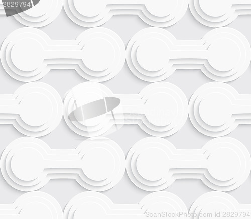 Image of White layered circles seamless