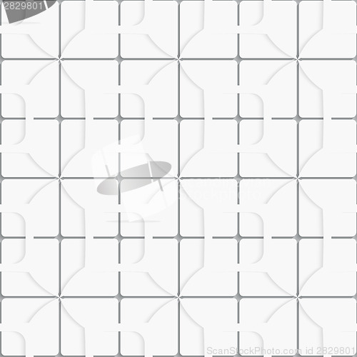 Image of Seamless white layered tiles background