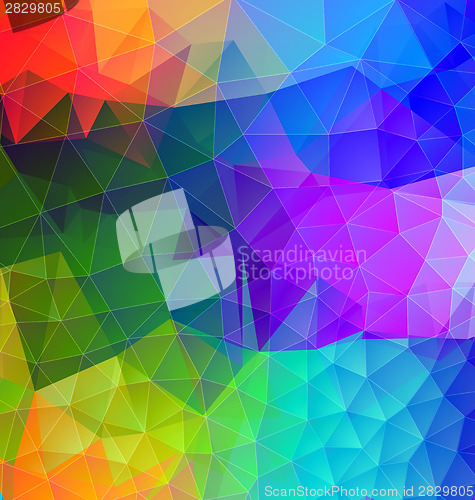 Image of Polygonal abstract with bright colors