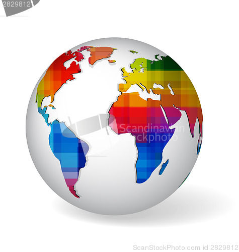 Image of Rainbow colored glob icon