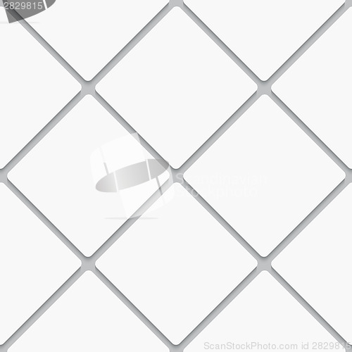 Image of Seamless white diagonal square tiles
