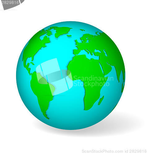 Image of Blue globe vector