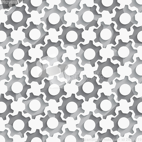 Image of Seamless gears background layered