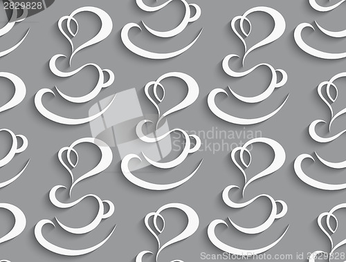 Image of Seamless coffee cup with realistic shadow