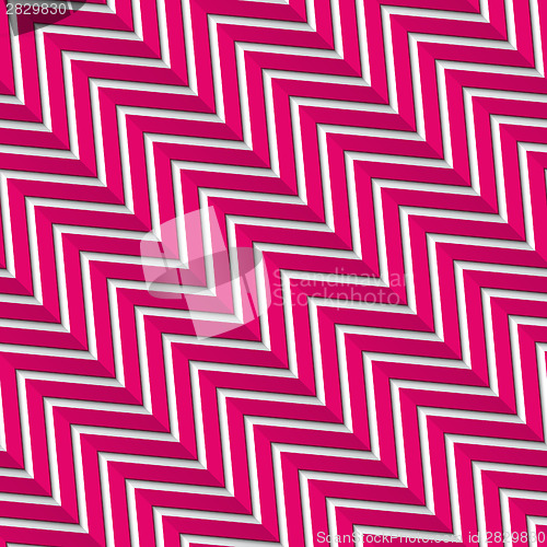 Image of Seamless zigzag wide magenta with long shadow and fold