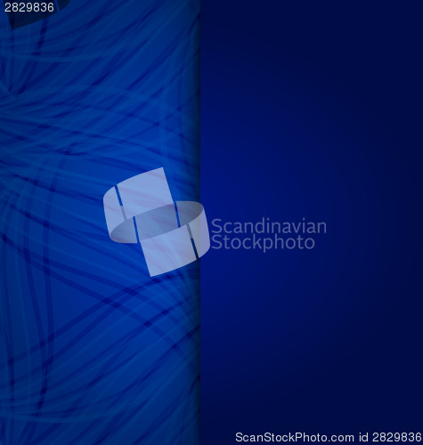 Image of Blue with pocket and copy space