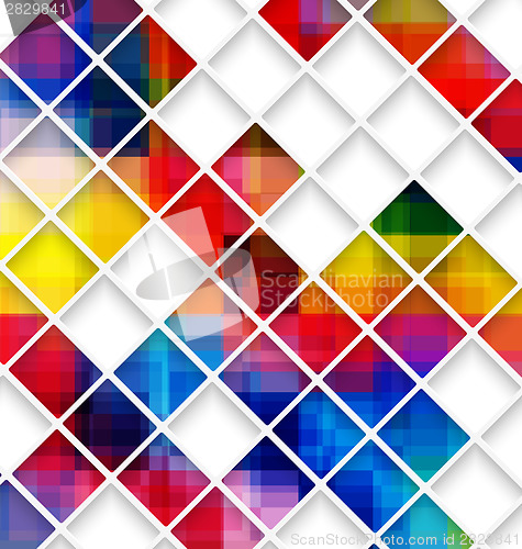 Image of Abstract multicolored with small net