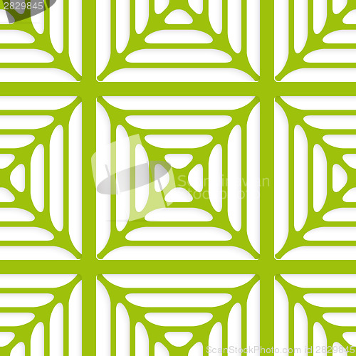 Image of Green layered ornament seamless