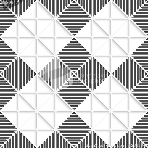 Image of Seamless black and white lines and layering