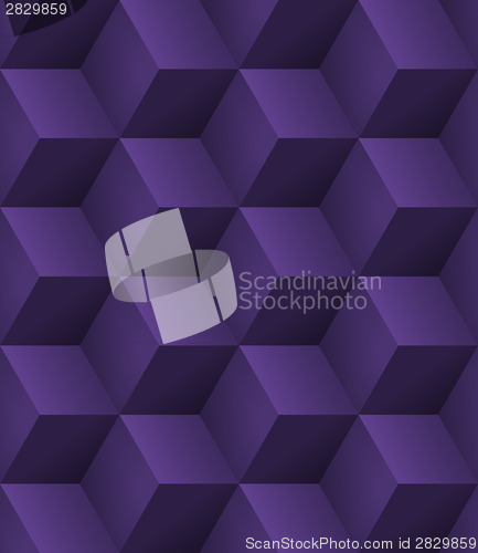 Image of 3d purple cubes seamless
