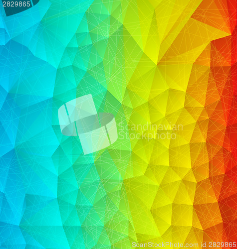 Image of Abstract rainbow polygonal
