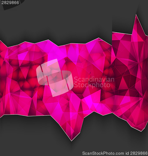 Image of Abstract broken glass background on dark gray